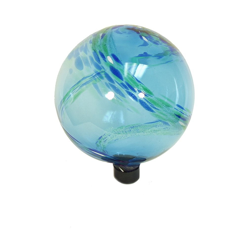 Echo Valley Gazing Globe Illuminarie， Ocean Mist， 10 Inch