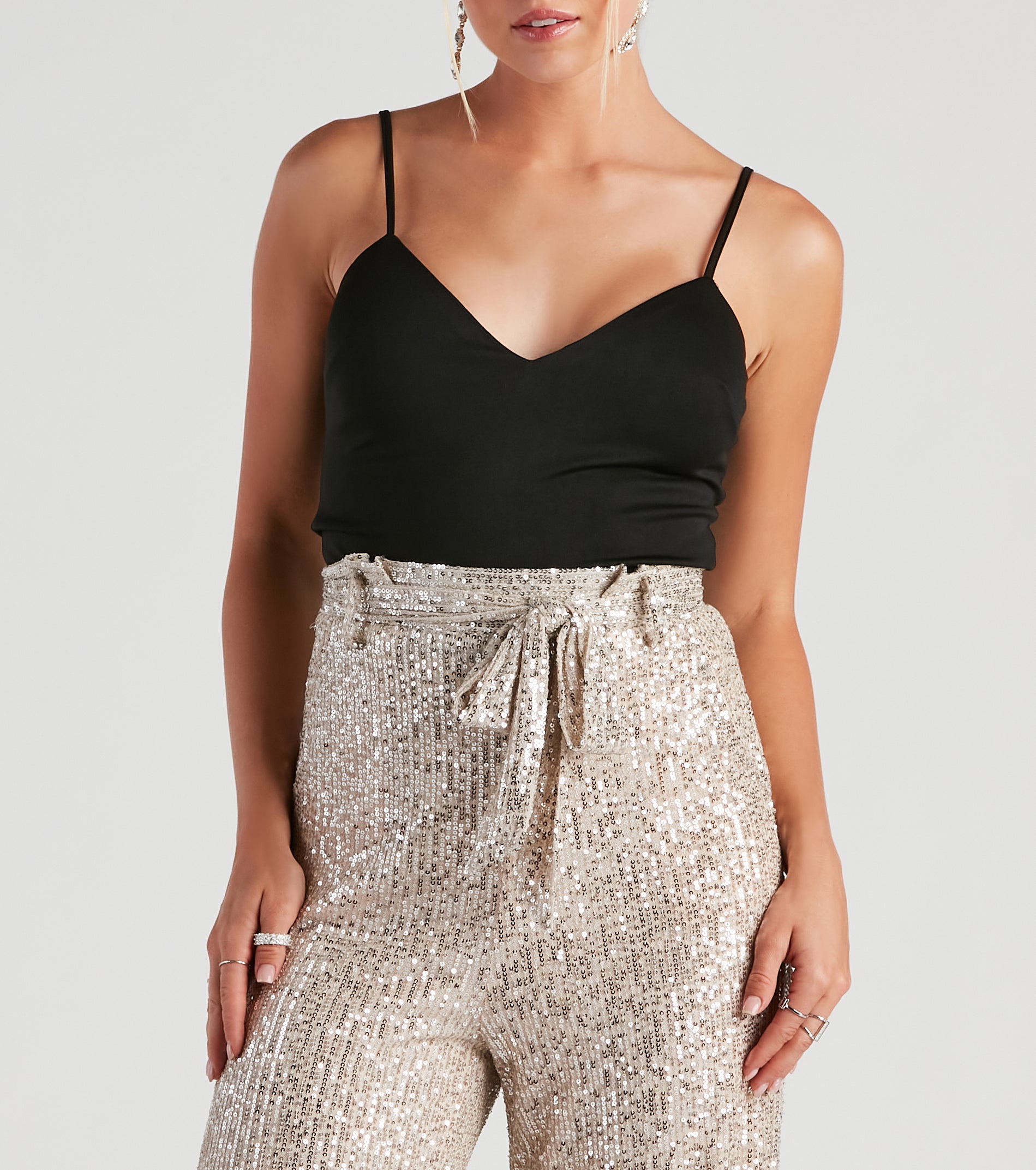 Step Up The Sparkle Sequin Jumpsuit