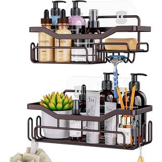 Dyiom Adhesive Shower Caddy Shower Organizer Shelf Build in Shampoo Holder 250007215