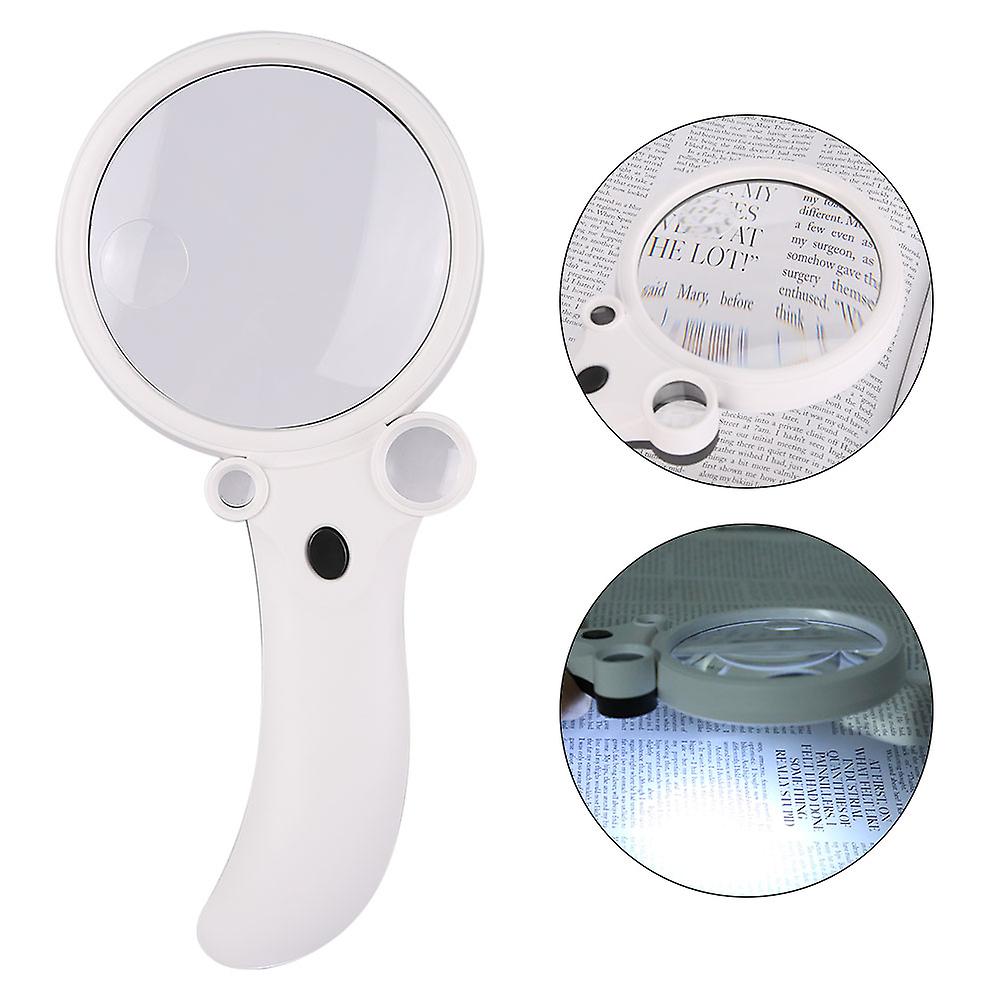 Handheld Magnifying Glass Reading Jewelry Repairing Magnifier With Counterfeit Detector