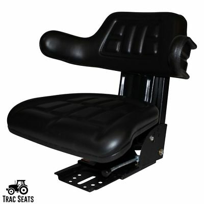 Black Trac Seats Tractor Suspension Seat Fits John Deere 5400 5410 6110