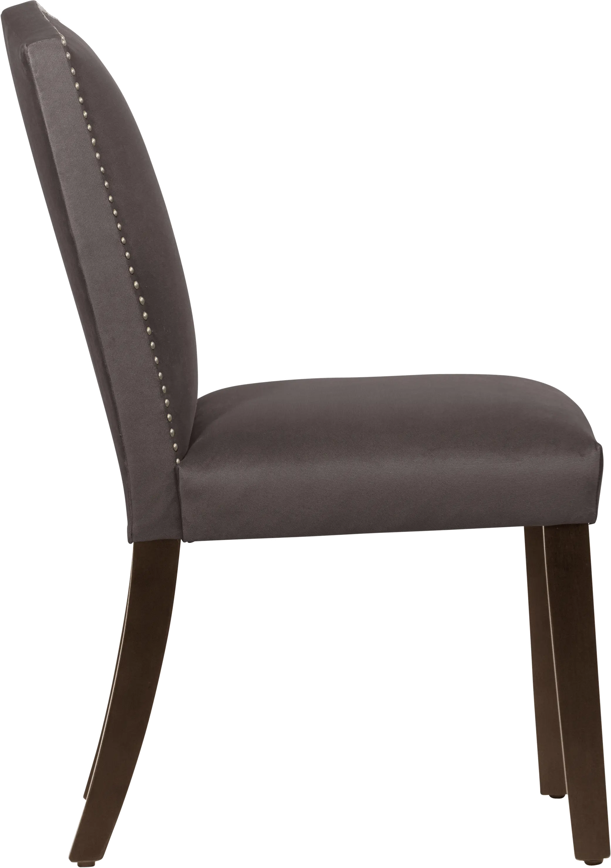 Reese Dark Brown Nail Button Back Dining Chair- Skyline Furniture