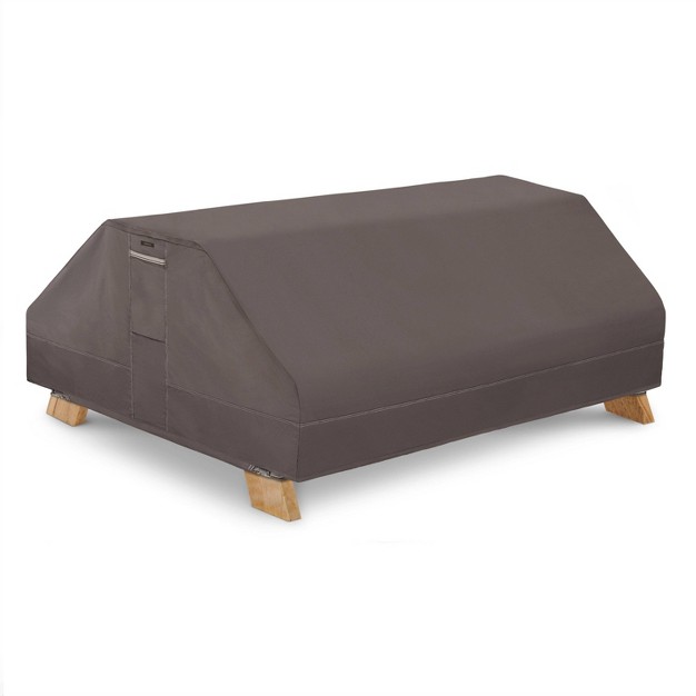 Classic Accessories Ravenna Water resistant Rectangle Table Cover Dark Taupe