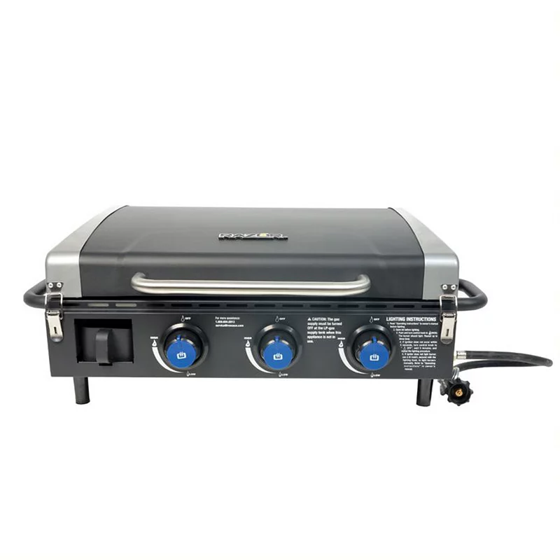 Razor 34.5 3-Burner Portable Tabletop Griddle for Backyard Cooking and Camping