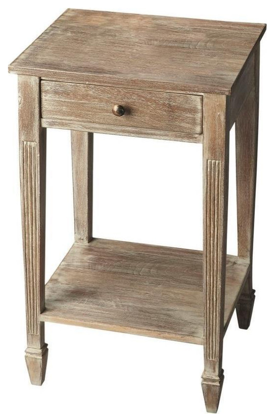 Side Table Ballerina Feet Tapered and Fluted Legs Toasted Marshmallow   Farmhouse   Side Tables And End Tables   by EuroLuxHome  Houzz