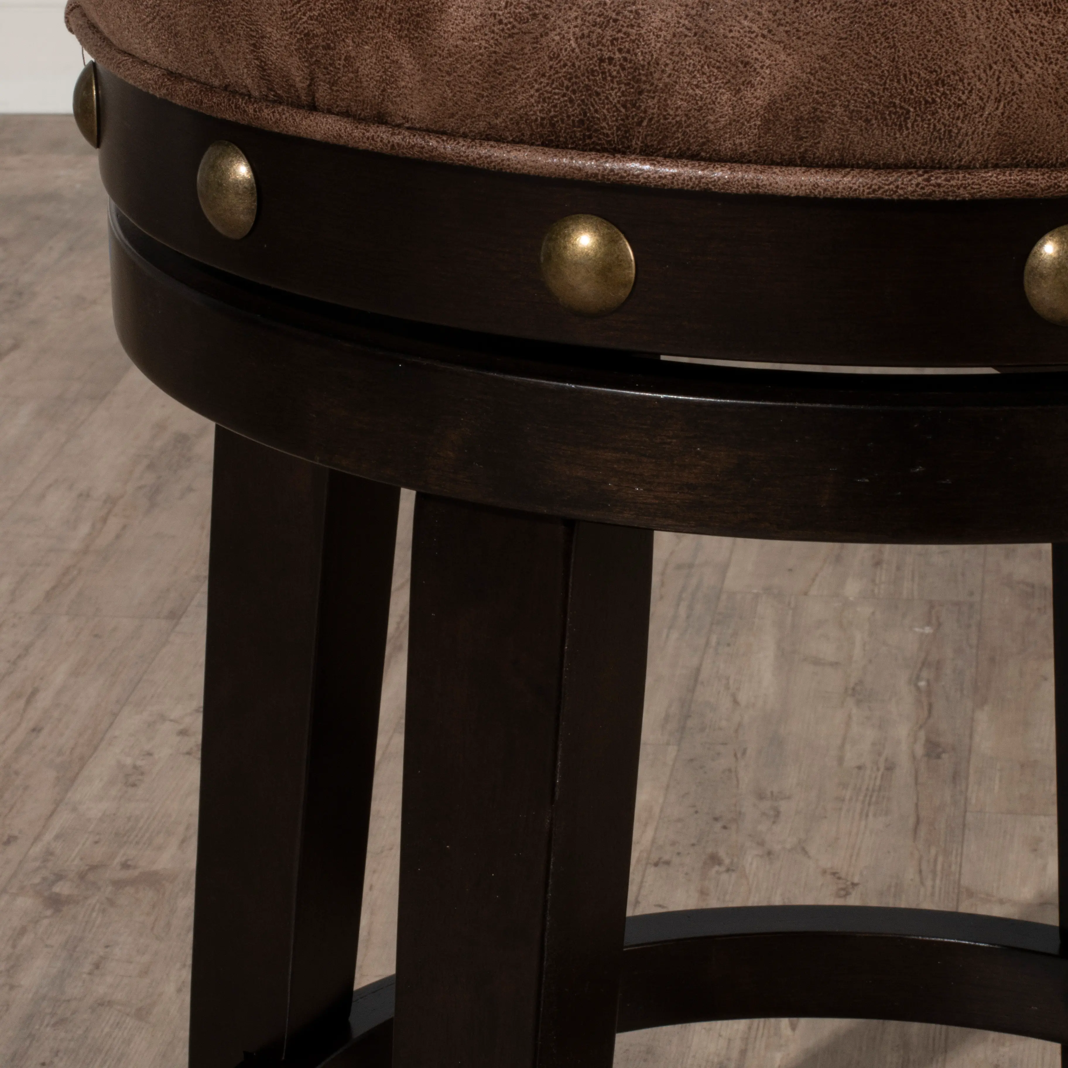 Benard Dark Brown Swivel Counter Height Stool