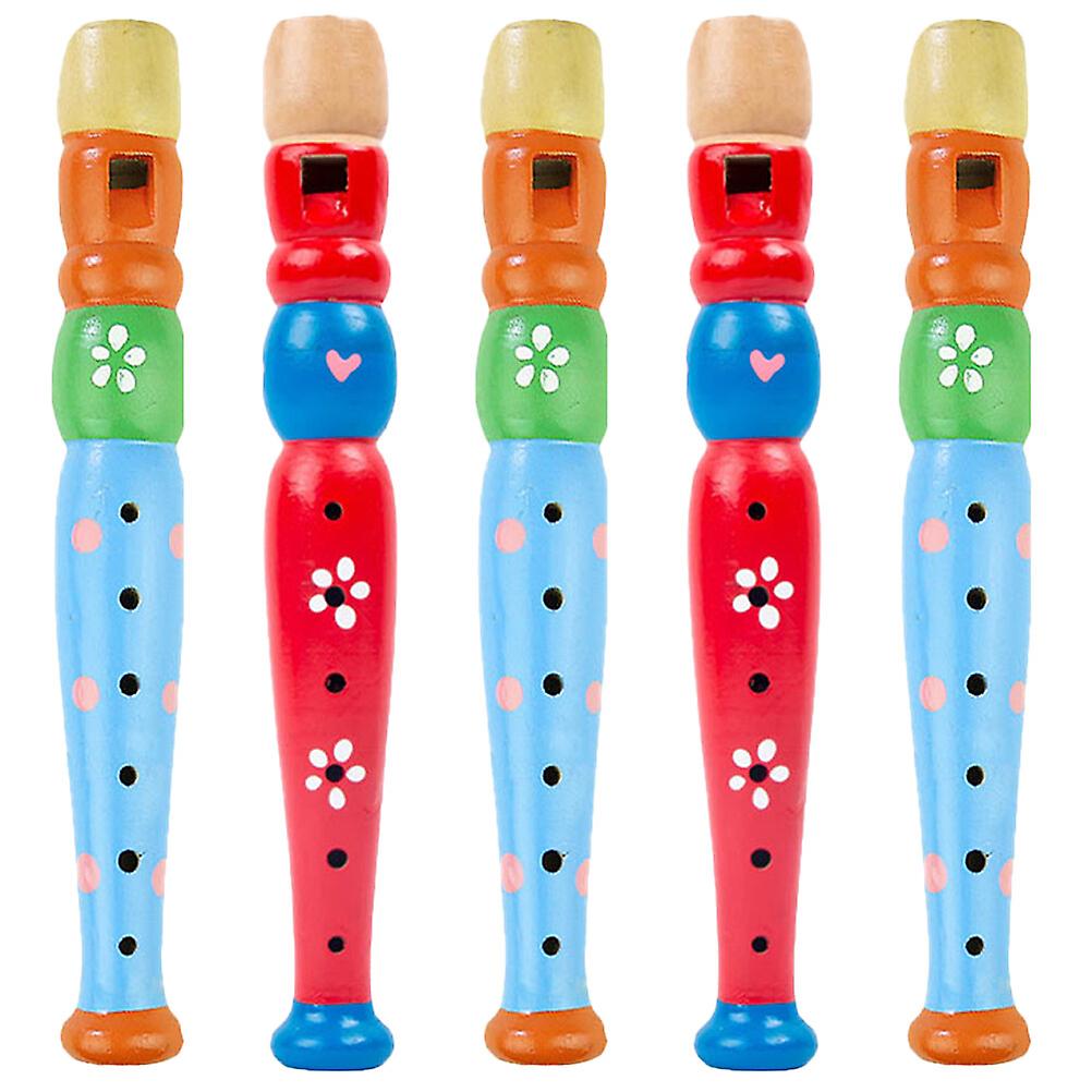 5pcs Wooden Clarinet Flutes Wind Instrument Performance Flute Music Clarinet For Beginner