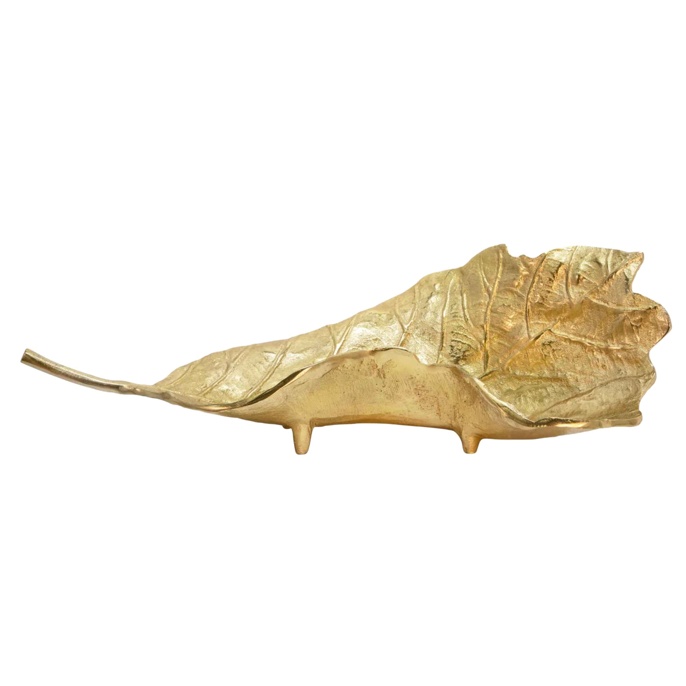 Metal Leaf Platter - Gold 15606-01