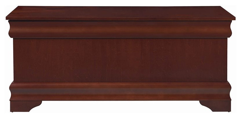 Coaster Pablo Traditional Rectangular Wood Cedar Chest Warm Brown   Traditional   Accent Chests And Cabinets   by Homesquare  Houzz