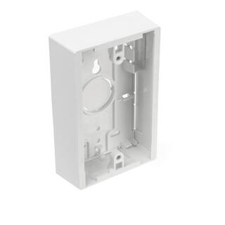 Leviton 1-Gang 1.45 in. Box Depth Surface Mount Back Box White 42777-1WB