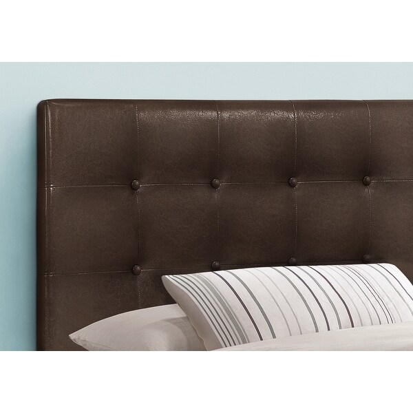 Bed， Headboard Only， Twin Size， Bedroom， Upholstered Pu Leather Look， Transitional - - 31784656