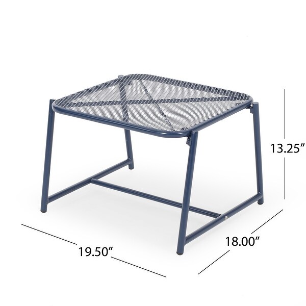 Bucknell Outdoor Iron Metal Mesh Side Table by Christopher Knight Home