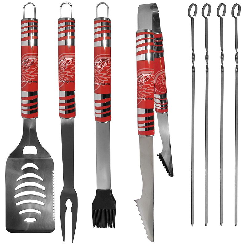 Detroit Red Wings Tailgater 8-Piece BBQ Grill Set