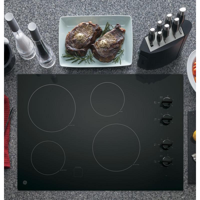 GE 30-inch Built-In Electric Cooktop JP3030DJBB