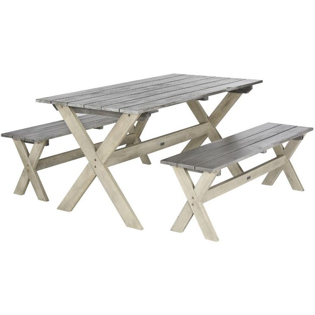 Marina 3 Piece Patio Outdoor Set Safavieh