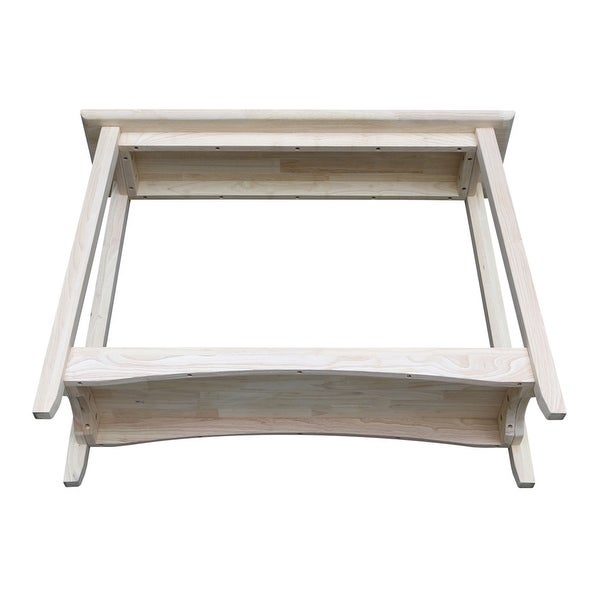 Bombay Unfinished Solid Parawood Console Table