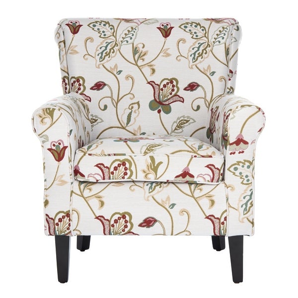 SAFAVIEH Gramercy Red/Ivory Floral Club Chair