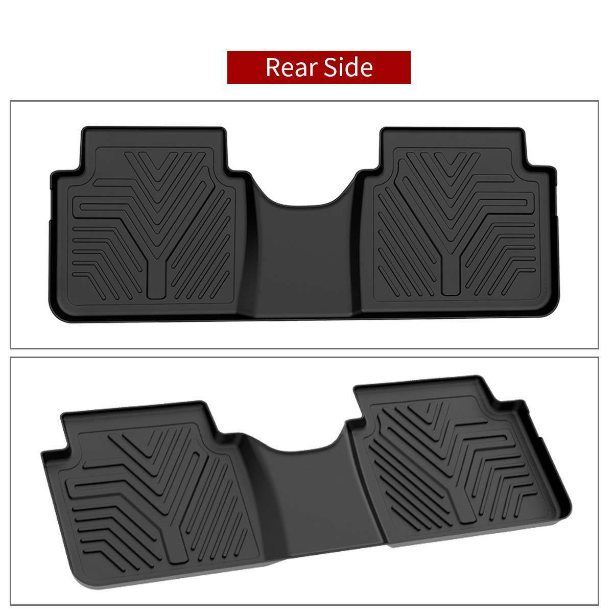 Ledkingdomus All Weather TPE Front And Rear 3-piece  Car For 2017 - 2022 Honda CR-V Floor Mats Set