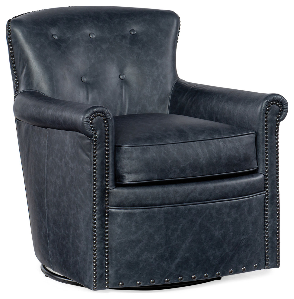 Hooker Furniture CC326 045 CC 29 quotW Leather Accent Chair   Armchairs And Accent Chairs   by Buildcom  Houzz