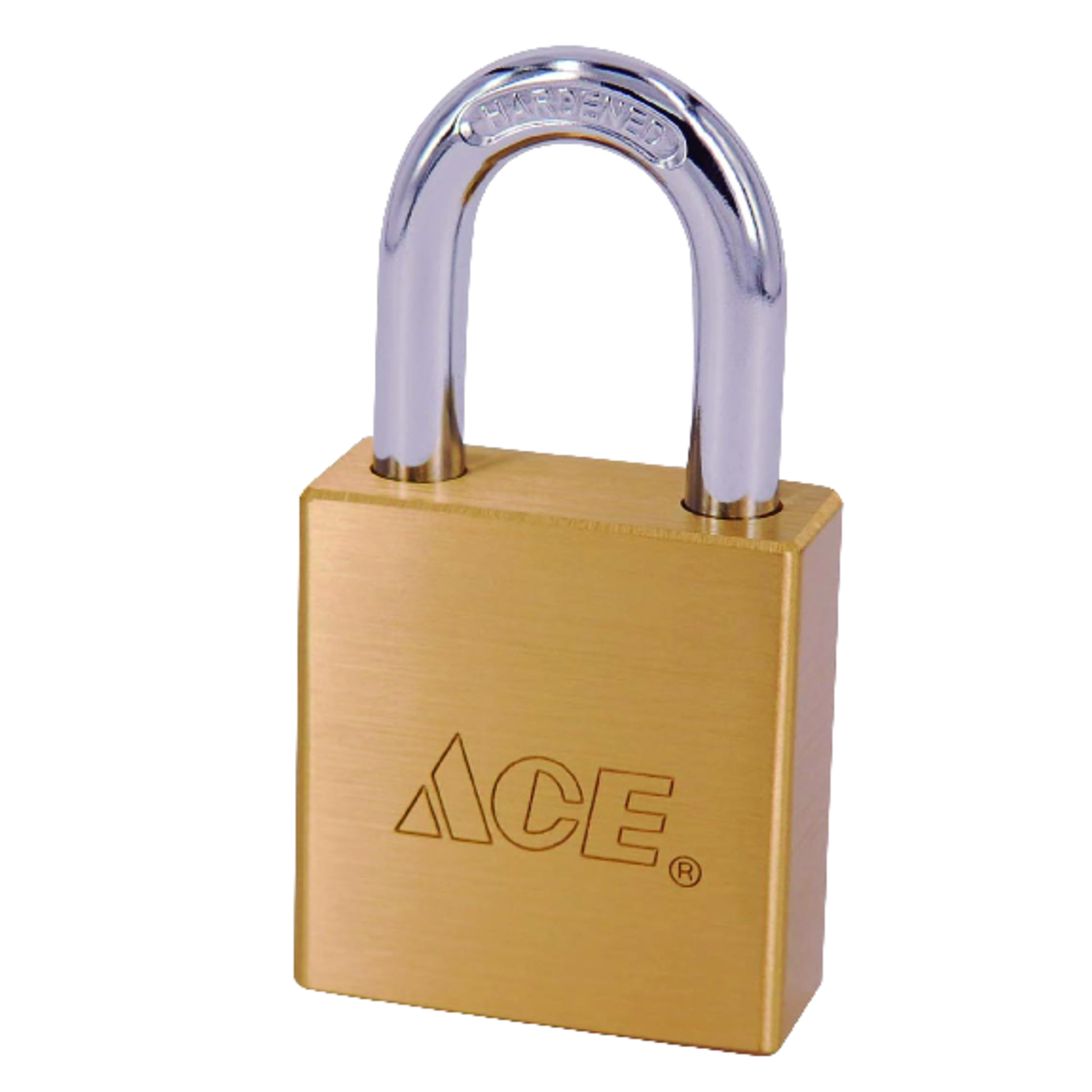 Ace 2-3/16 in. H X 1-3/4 in. W X 3/4 in. L Brass Double Ball Locking Padlock