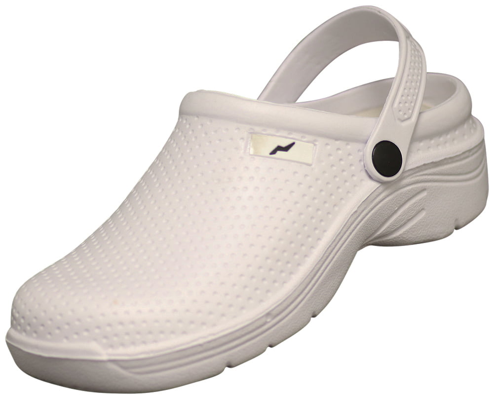 NORTY Womens Slip on Clogs Adult Female Sandals Mules White