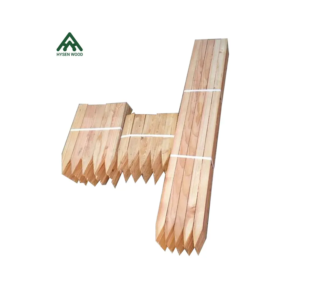 Hysen High Quality Wood for Garden 100% Wooden Wooden Poles  Fence Not Coated