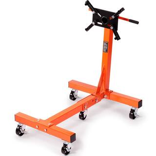 VEVOR Rotating Engine Stand 1500 lbs. with 360 Adjustable Head Cast Iron Folding Motor Hoist Dolly 5-Caster 4 Arms YDXZS1500LBS5QG38V0