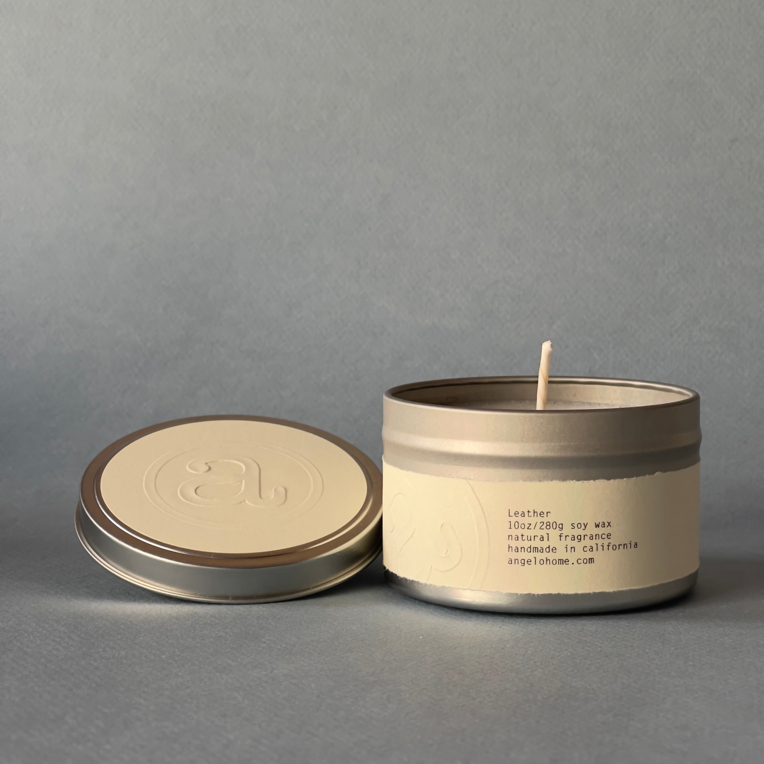 angelo:HOME Leather Scented Candle