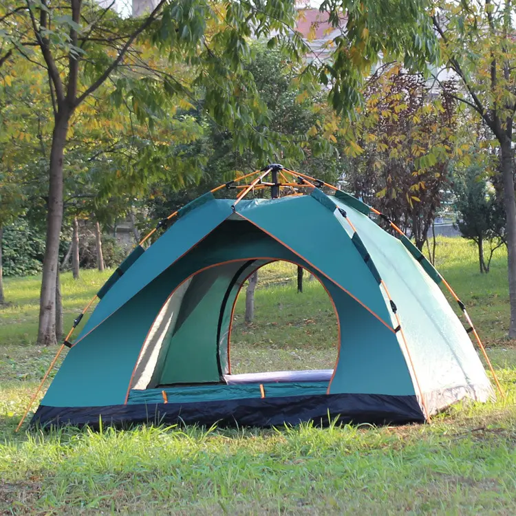 Custom camping tent waterproof 2 4 person thickened hiking outdoor travel camping tents