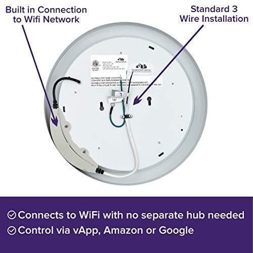 New Round Smart Flush Ceiling Light LED Puck Shaped 12