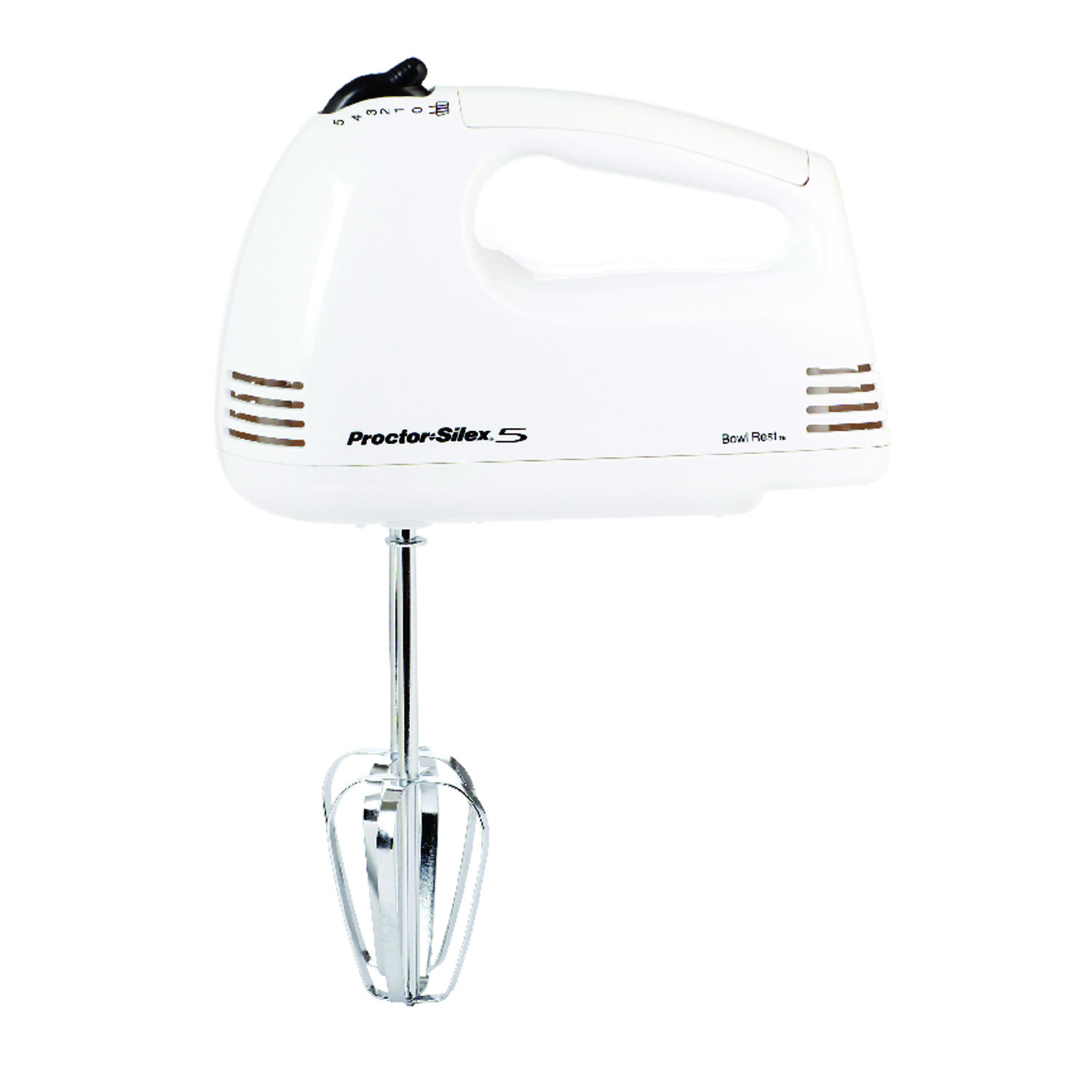 Proctor Silex White 5 speed Hand Mixer