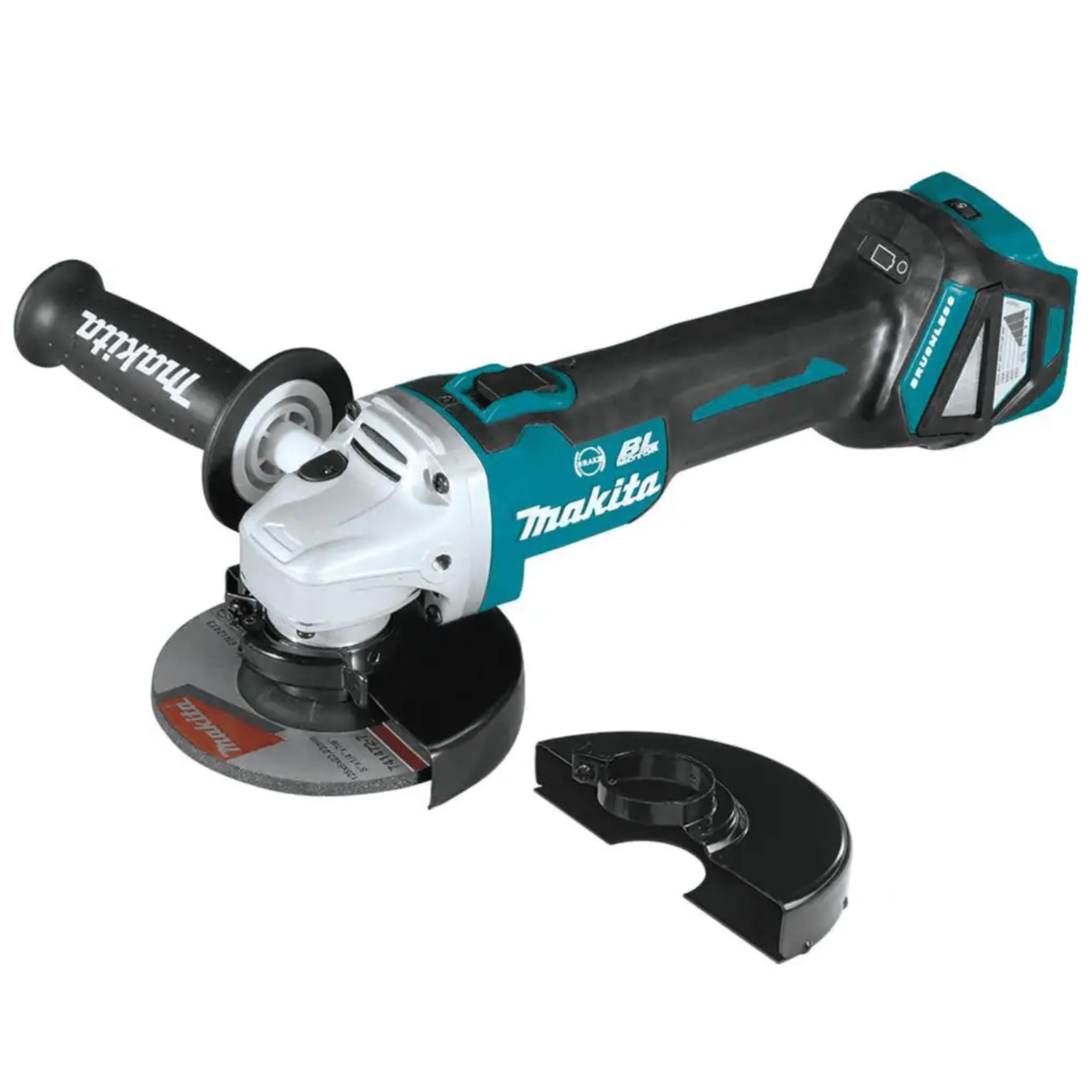 Makita 18-Volt LXT Brushless 4-1/2 in. / 5 in. Cordless Cut-Off/Angle Grinder with Electric Brake， Tool Only (XAG16Z)