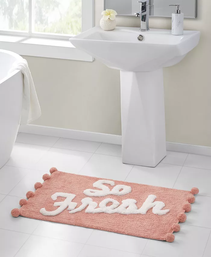 VCNY Home So Fresh Pom Pom Bath Rug