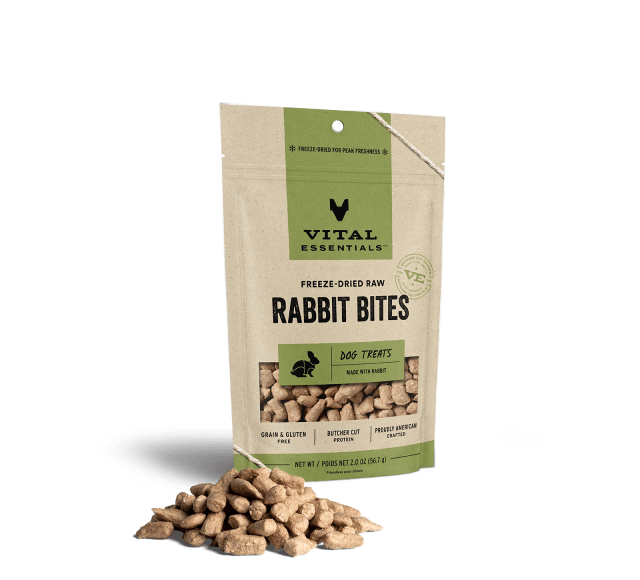 Vital Essentials® Freeze-Dried Rabbit Bites Dog Treats