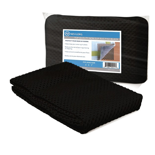 Nevlers Non slip Grip Pad For Rugs 5 x27 x7 x27 Black