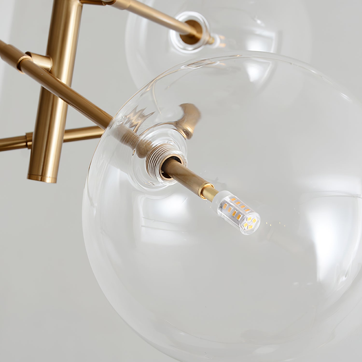 Glass Globe Mobile Chandelier