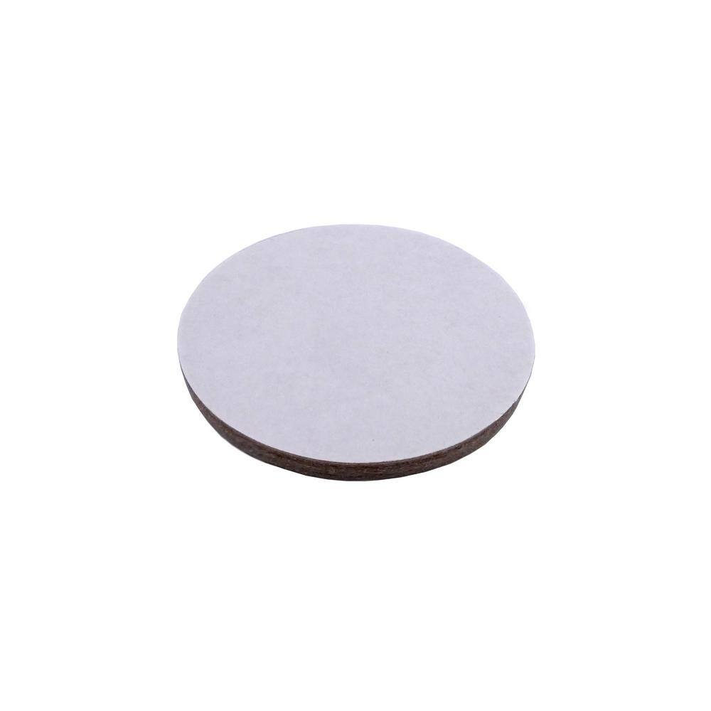 Everbilt 3 in. Beige Round Felt Heavy Duty Self-Adhesive Furniture Pads (4-Pack) 49928