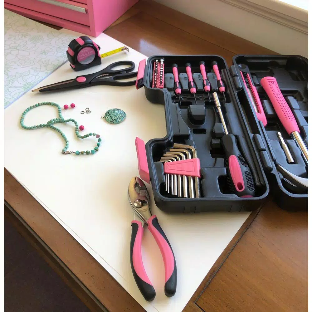 Apollo General Tool Set in Pink (39-Piece) and#8211; XDC Depot