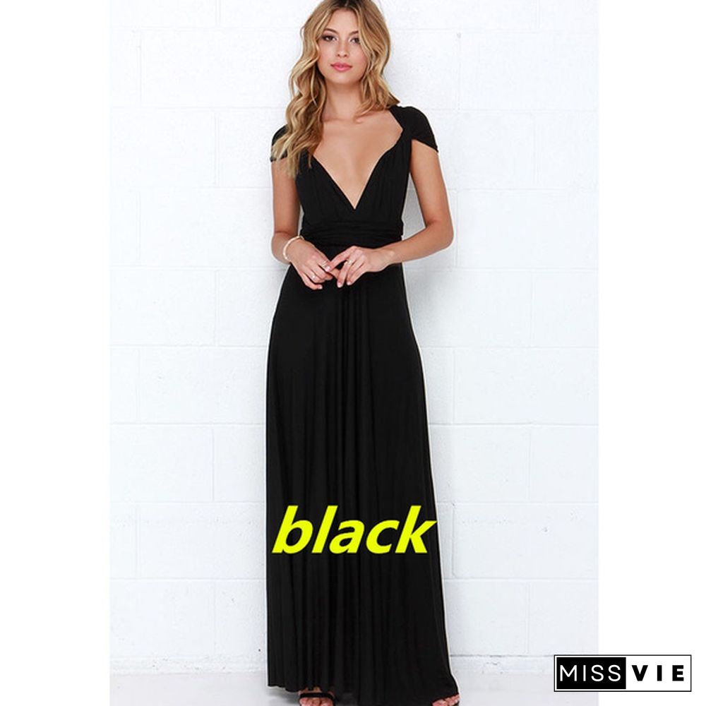 Women's Fashion Sexy Dress Formal Dress A Variety Of Ways To Wear Cross-Flush Sexy Skirt 15 Colors