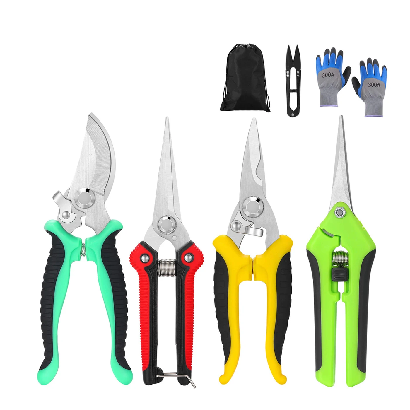 2022 COLORFUL Garden branch multi functional labor saving garden scissors set stainless steel