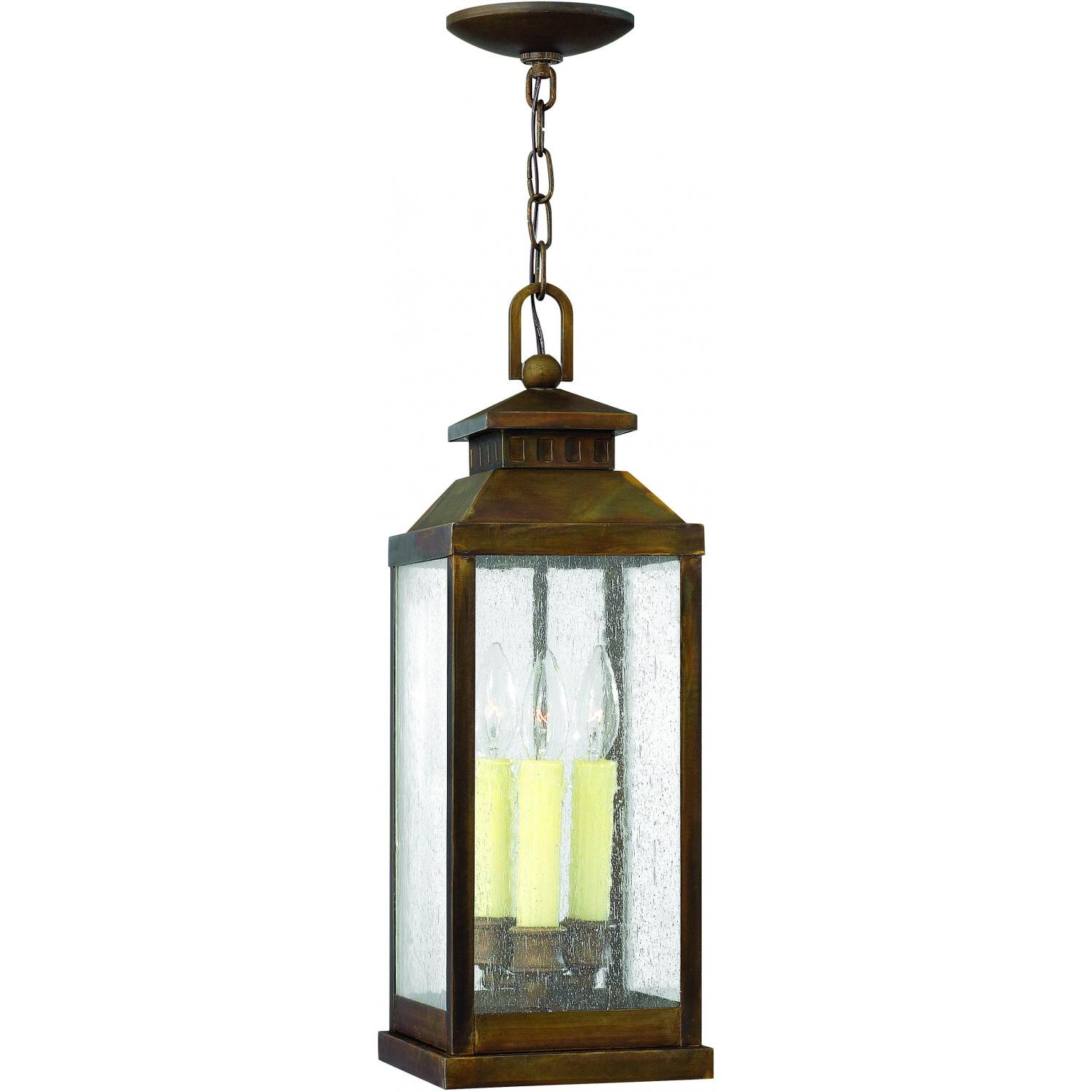 Hinkley Lighting Revere Three Light 21-Inch Outdoor Hanging Lantern