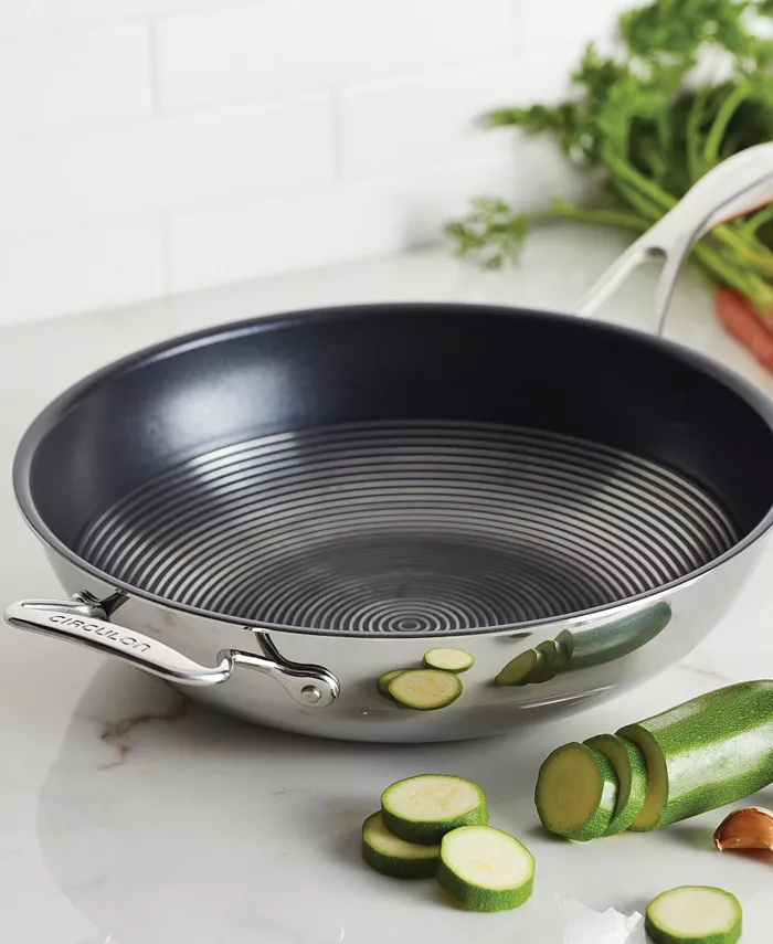 Circulon Clad Stainless Steel 12.5 Induction Stir Fry Pan