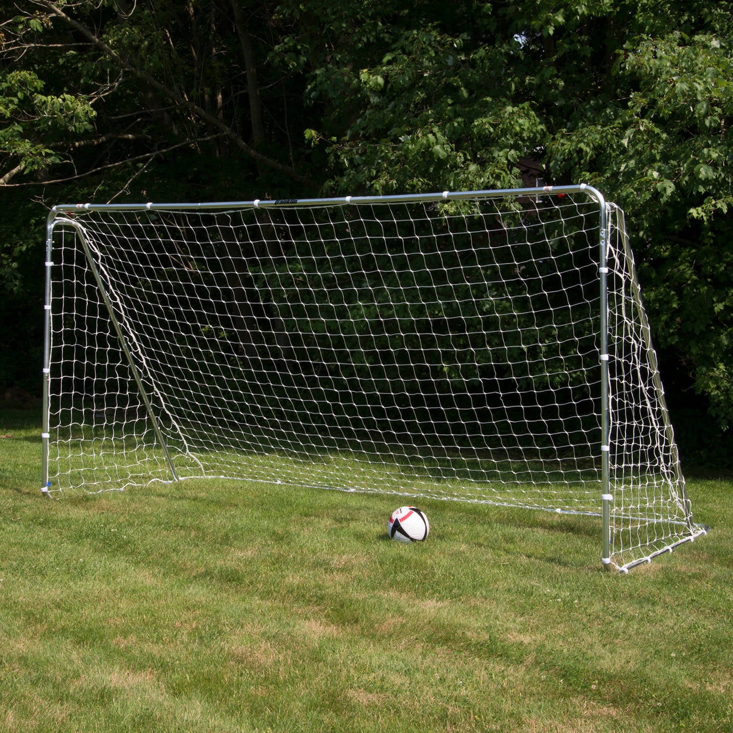 Franklin Sports Steel 12' x 6' Competition Soccer Goal (White)