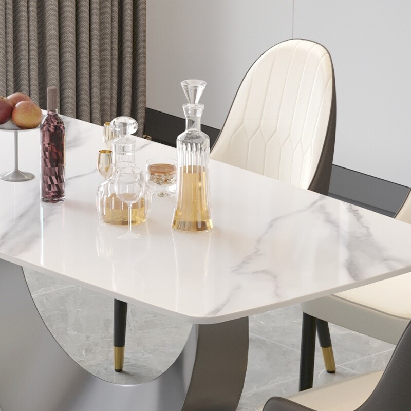 71'' Modern Rectangular Sintered Stone Dining Table