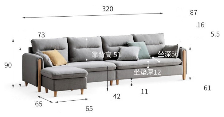 ash Sofa Simple Modern   Midcentury   Sectional Sofas   by GVAwood  Houzz