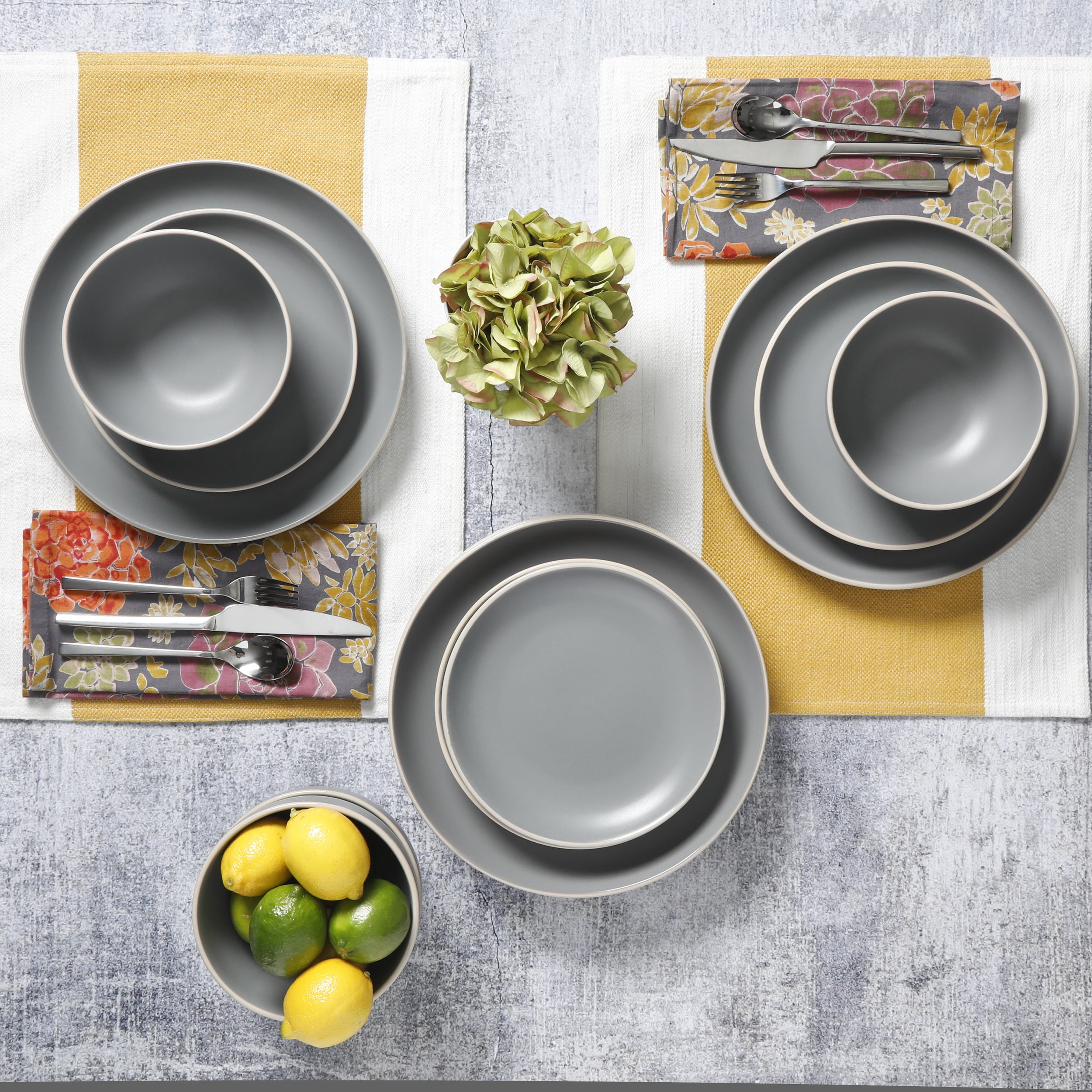 Better Homes and Gardens Zuri Matte 12-Piece Dinnerware Set