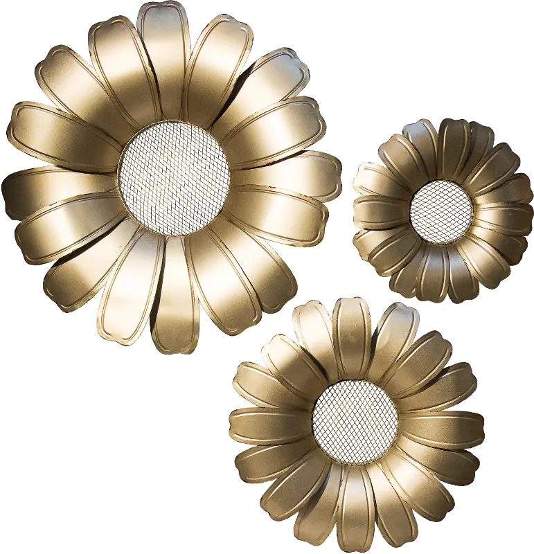 27 Inch Metal Wall Flower