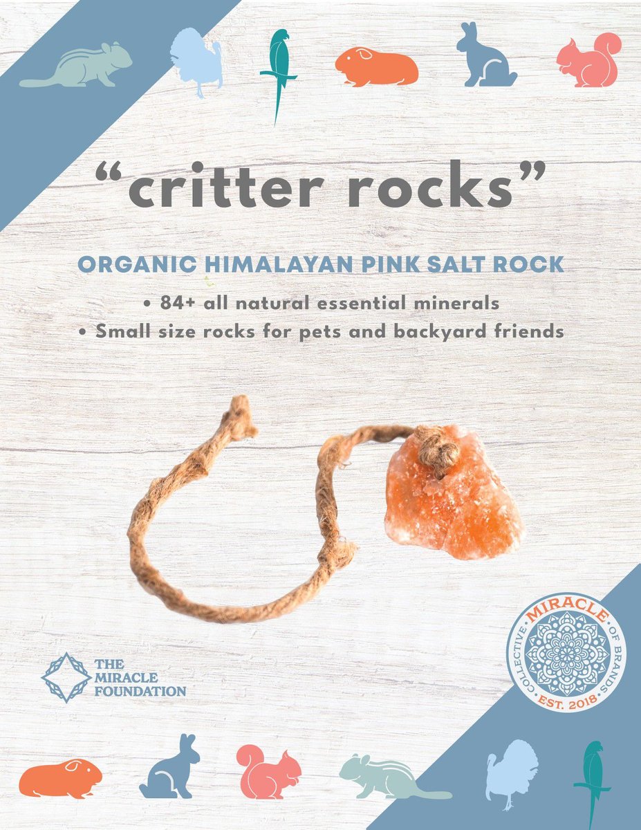 Miracle Salt Collective Himalayan Pink Salt Critter Rocks， 4-oz bag