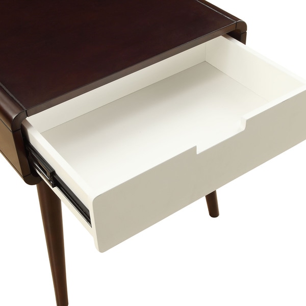 Acme Furniture Christa Cherry and White Occasional Tables