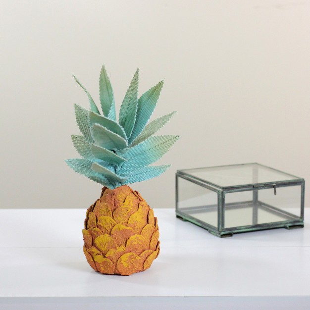 Orange Tropical Artificial Pineapple Decoration